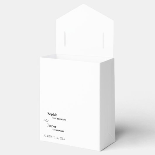 Moderne klassische Hochzeit Vielen Dank für Ihr In Geschenkschachtel (Geöffnet)