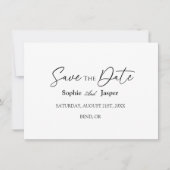 Moderne klassische Hochzeitsflugkarte Save the Dat Save The Date (Vorderseite)