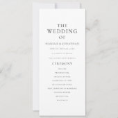 Moderne Klassische Hochzeitskarte Einladung (Vorderseite)