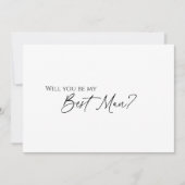 Moderne Klassische Hochzeitskarte für Trauzeuge Einladung (Vorderseite)