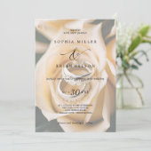 Moderne, klassische Hochzeitsrennen - Einladung (Stehend Vorderseite)