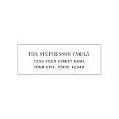 Moderne klassische Individuelle Name-Rücksendeadre Permastempel (Design)