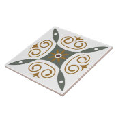 Moderne klassische italienische Mittelmeerkrone Fliese (Seite)