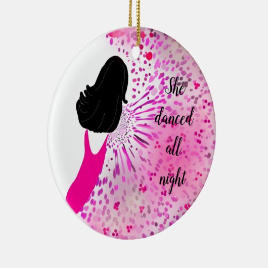 Moderne, klassische Lady in Rosa Keramik Ornament (Rechts)