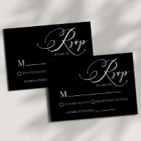 Moderne klassische Minimal einfache Hochzeitskarte