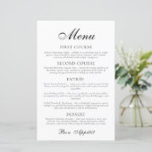 Moderne klassische Minimalistische Hochzeit (Stehend Vorderseite)