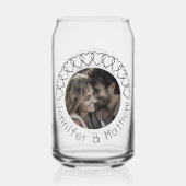 Moderne klassische Minimalistische Typografie Dosenglas (Rückseite)