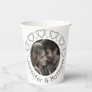 Moderne klassische Minimalistische Typografie Pappbecher