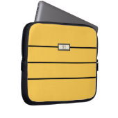 Moderne klassische Mit Monogramm Initialen Stilgel Laptopschutzhülle (Vorne Rechts)