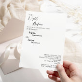 Moderne klassische Nacht vor Probe Abendessen Einladung