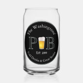 Moderne klassische Pub Drink Brillen Bier kann Dosenglas (Rückseite)