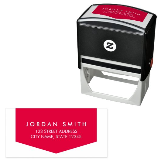 Moderne klassische Rücksendeadresse Permastempel (Beispiel)