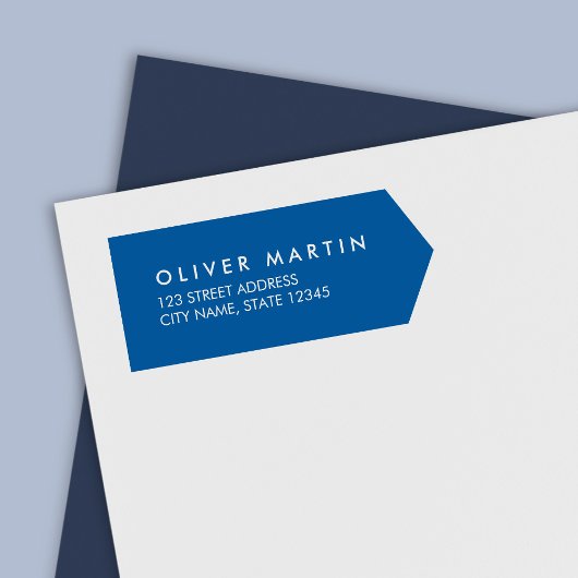 Moderne klassische Rücksendeadresse Permastempel