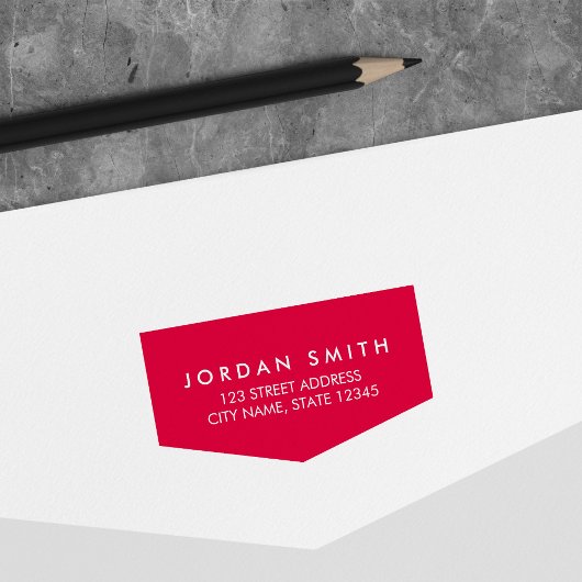 Moderne klassische Rücksendeadresse Permastempel