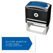 Moderne klassische Rücksendeadresse Permastempel (Beispiel)