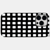 Moderne klassische Schwarz-Weiß-Plätze Case-Mate iPhone Hülle (Rückseite (Horizontal))