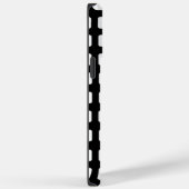 Moderne klassische Schwarz-Weiß-Plätze Case-Mate iPhone Hülle (Rückseite / Rechts)