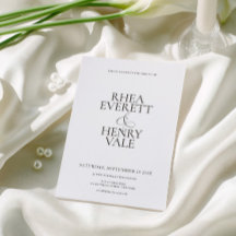 Moderne klassische schwarze und weiße Hochzeit 
