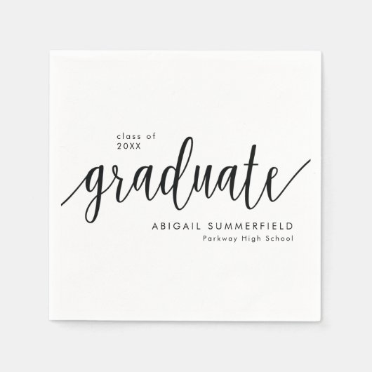Moderne Klassische Skriptabschlusspartei Serviette (Vorderseite)