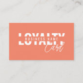 Moderne Klassische Terracotta-Schrift Treuekarte (Rückseite)