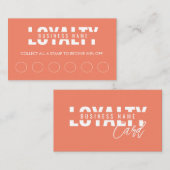 Moderne Klassische Terracotta-Schrift Treuekarte (Vorne/Hinten)