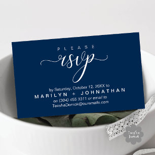Moderne klassische UAWG Wedding Website Erinnerung Begleitkarte
