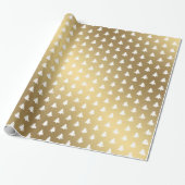 Moderne klassische Weihnachtsbaumen Ombre Gold Geschenkpapier (Ungerollt)