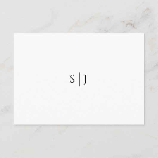 Moderne klassische Wunschausweiskarte Begleitkarte (Rückseite)