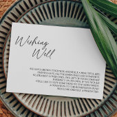 Moderne klassische Wunschausweiskarte Begleitkarte