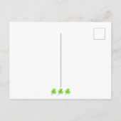 Moderne Kleeblatt St Patrick's Day Party Einladung (Rückseite)