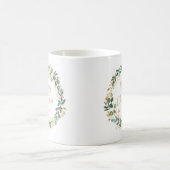 Moderne Kleider und Gold-Script | Frohe Weihnachte Kaffeetasse (Mittel)