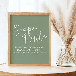 Moderne Kleidung Oh Baby Simple Baby Diaper Raffle Poster