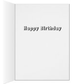 Moderne kleine Astronaut-Grußkarte - Blau (Innen (Rechts))