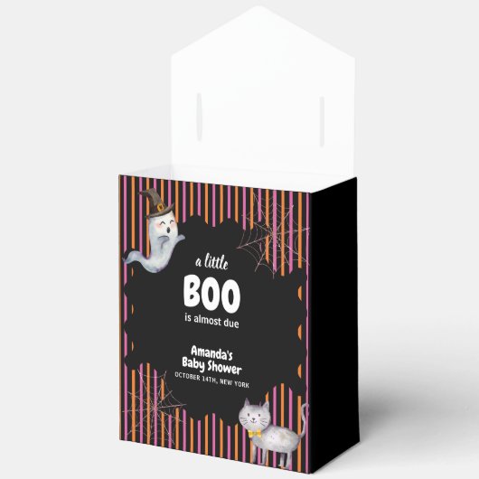 Moderne kleine Boo Ghost Cat Kinderdusche Geschenkschachtel (Offen)