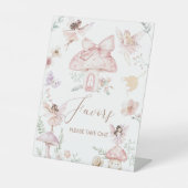 Moderne, kleine Feendusche mit Wasserfarbe Babydus Sockelschild (Vorderseite)