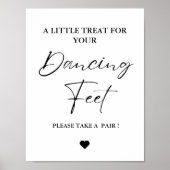 Moderne kleine Leckerei zum Hochzeitszeichen Poster (Vorne)