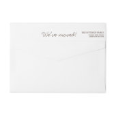 Moderne kleine Reihe des Haus-Adressen-Etiketts (Rückseite)