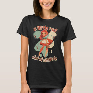 Moderne kleine rote Reithaube T-Shirt