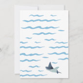 Moderne Kleine Sailor Babydusche unter dem Meer Einladung (Rückseite)