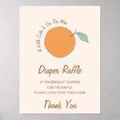 Moderne kleine Süsse auf dem Weg zum Windeln Poster (Vorne)