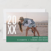 Moderne kleine Weihnachtsfeiertage mit vielen Foto (Rückseite)