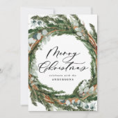 Moderne Kleinschreibung Weihnachts Einladung (Vorderseite)