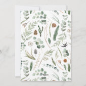 Moderne Kleinschreibung Weihnachts Feiertagskarte (Rückseite)