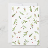 Moderne Kleinschreibung Weihnachts Feiertagskarte (Rückseite)