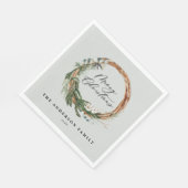 Moderne Kleinschreibung Weihnachts Serviette (Ecke)