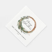 Moderne Kleinschreibung Weihnachts Serviette (Ecke)