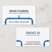 Moderne Klempner, Entwässerungsschichten, Klempner Visitenkarte (Vorne/Hinten)