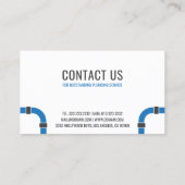 Moderne Klempner, Entwässerungsschichten, Klempner Visitenkarte (Rückseite)