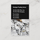 Moderne Klempnerdienste Kommerziell Visitenkarte (Vorderseite)