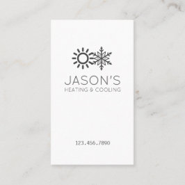 Moderne Klimaheizung und Kühlung HVAC Visitenkarte
